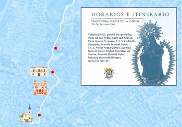Subida de la Virgen de la Cinta por el Conquero tras la Magna Mariana: horarios, itinerario y momentos clave del recorrido