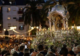 La Virgen de la Cinta pone fin a un 2025 extraordinario con el regreso a su Santuario del Conquero