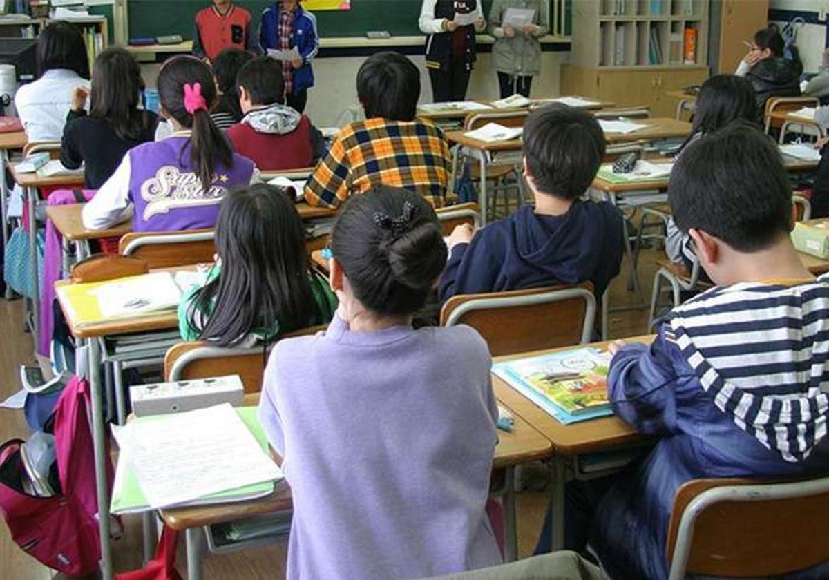 Una clase en un centro de Primaria