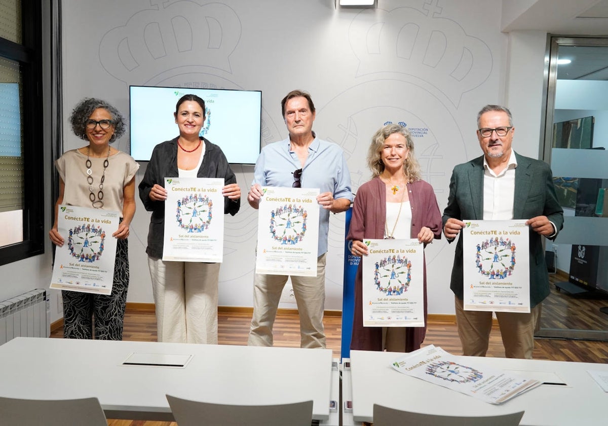 La Diputación ha acogido la presentación de los actos organizados por El Teléfono de la Esperanza de Huelva