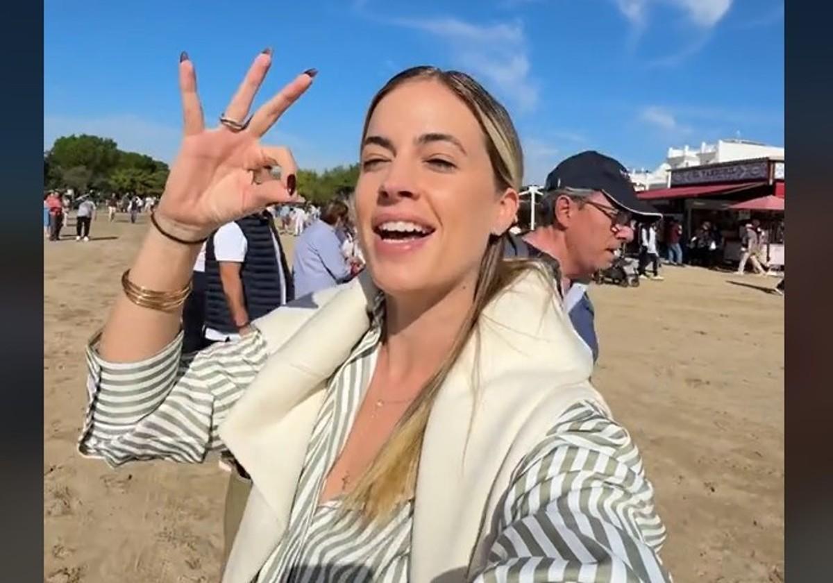 La influencer Solange Janssens visitó El Rocío junto a su familia