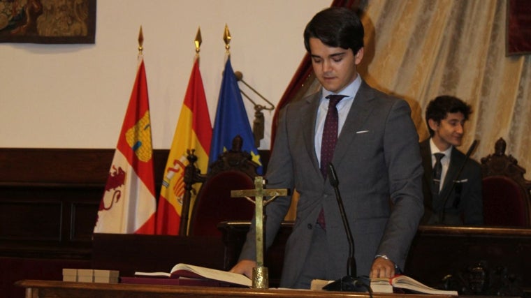 El onubense tras ser elegido presidente de la institución