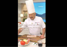 Karlos Arguiñano desvela su secreto para hacer las carrilleras al 'estilo Huelva': «Por mucho calor que haga siempre entran bien»