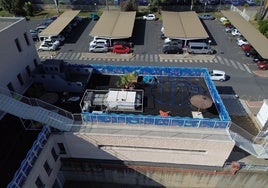 El Patio del Amor está ubicado en el Hospital Universitario Juan Ramón Jiménez de Huelva