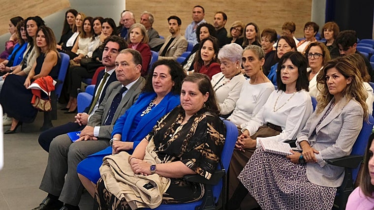 Alguno de los asistentes al acto celebrado esta tarde en La Rábida