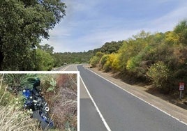 Herido un joven al salirse de la carretera con su moto en Santa Ana la Real