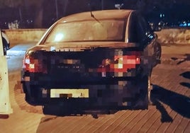 Interceptan a un conductor que circulaba por la capital sin carné y con un faro roto