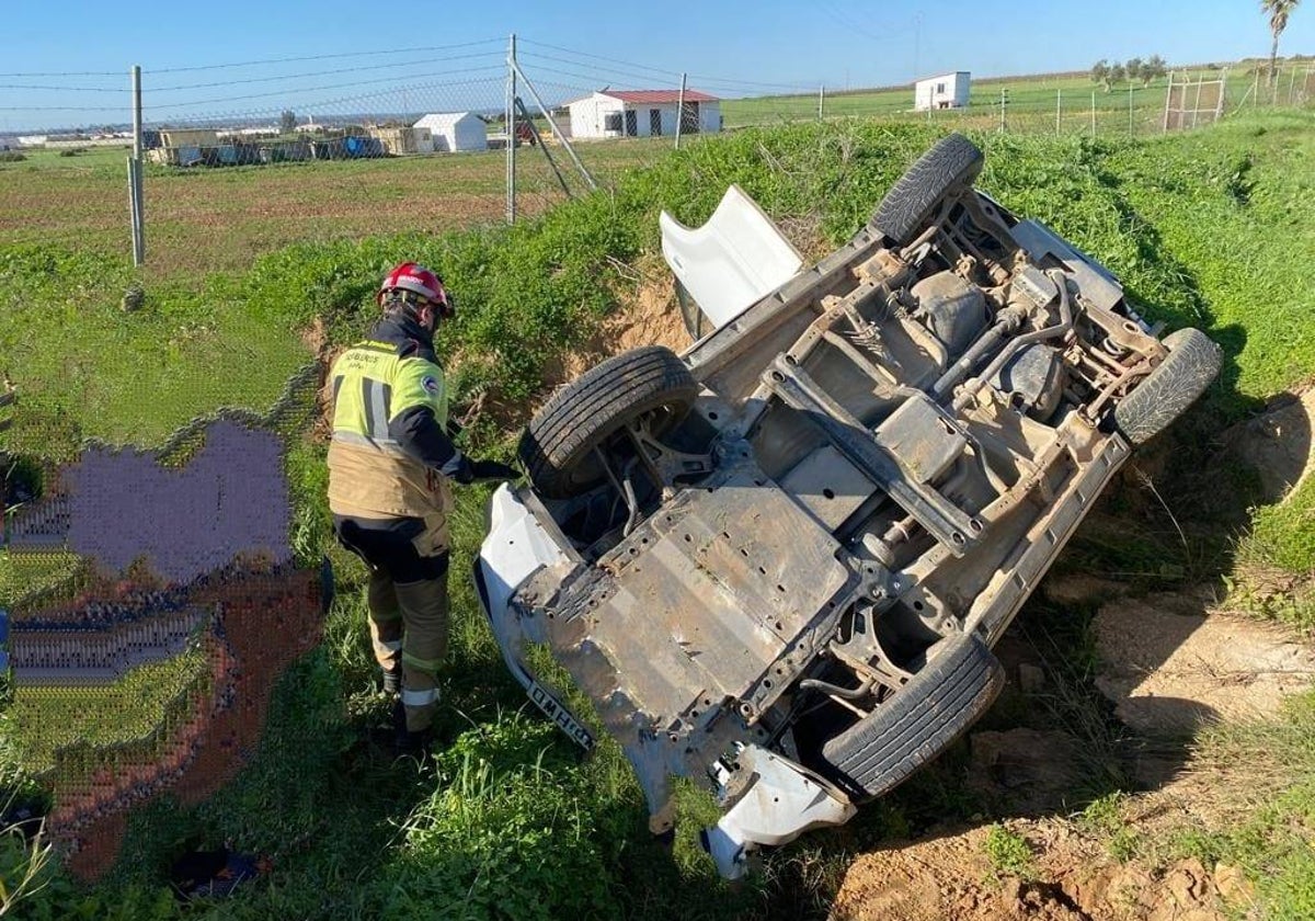 El estado en el que quedó el vehículo accidentado