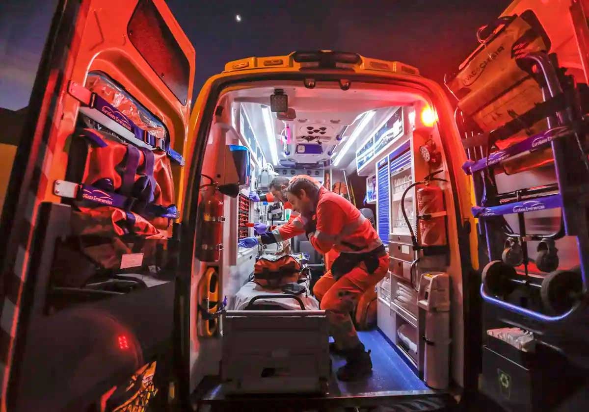 Un equipo del 061 en acción