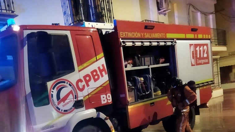 Camión de bomberos, en la intervención