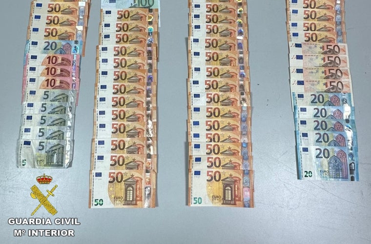 Los billetes intervenidos, la mayoría de 50 euros