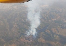 Logran controlar el incendio que se había declarado en Calañas