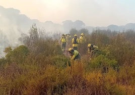 «Posible reactivación» en Moguer del fuego que se había dado por extinguido el sábado