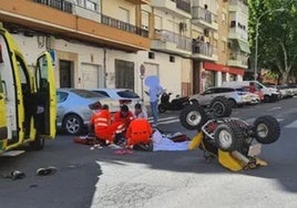 El accidente en el que ha fallecido un joven esta tarde en la capital onubense