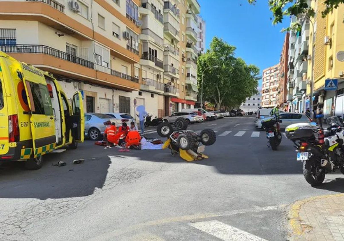 El accidente en el que ha fallecido un joven esta tarde en la capital onubense