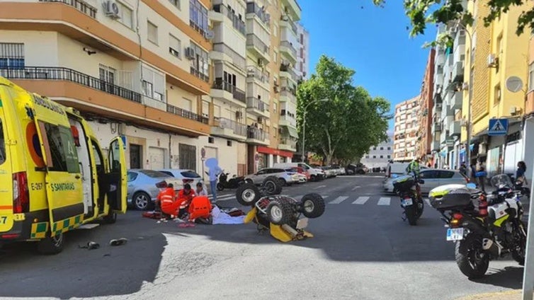 Herido de gravedad el conductor de un quad tras chocar con un vehículo en Huelva