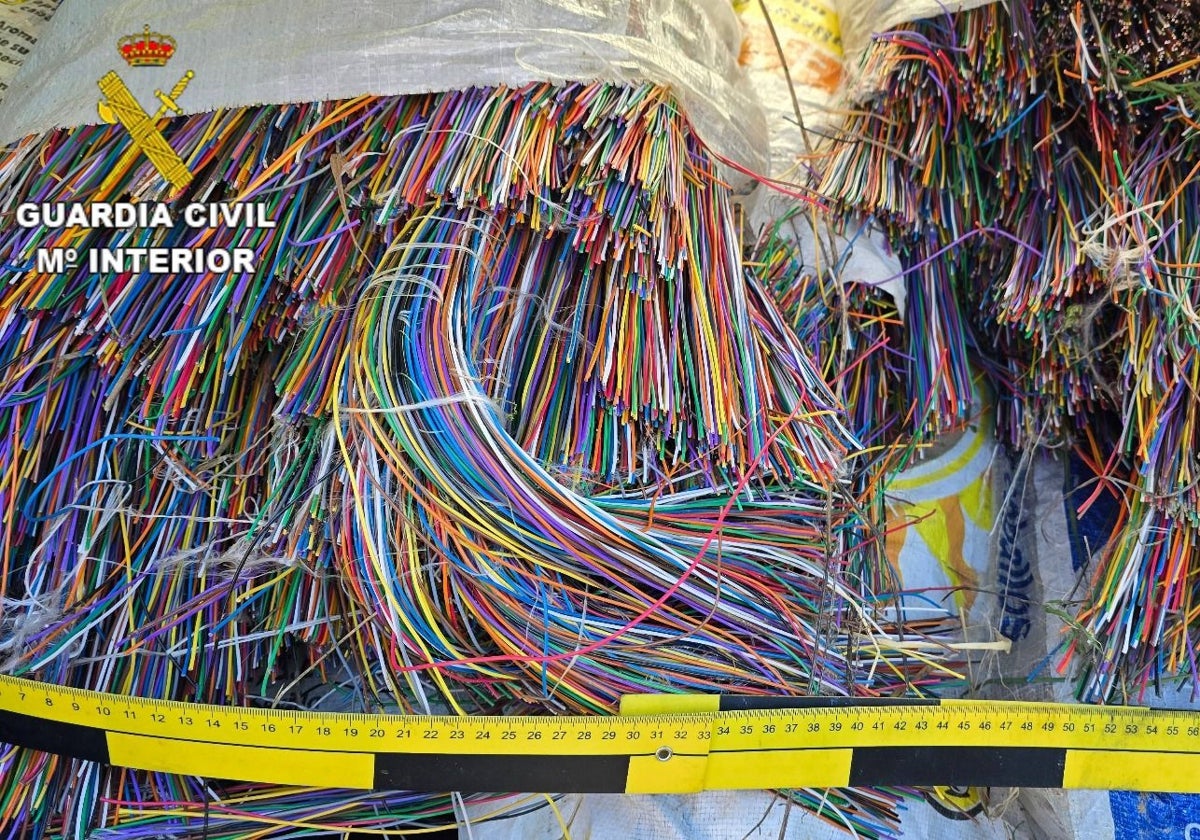 El cable sustraído