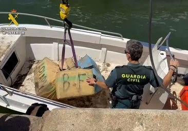 Narcotráfico en Huelva: Intervienen en Palos más de 800 kilos de hachís de una embarcación que navegaba por la ría