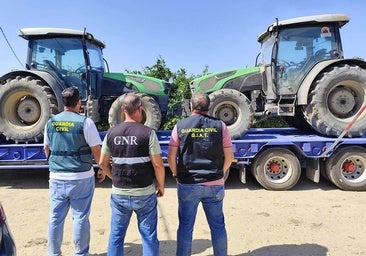 Un detenido en Lepe por el robo de dos tractores en Portugal valorados en 120.000 euros