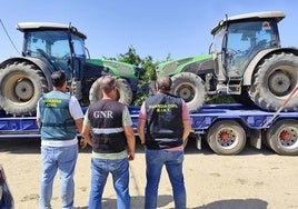 Un detenido en Lepe por el robo de dos tractores en Portugal valorados en 120.000 euros