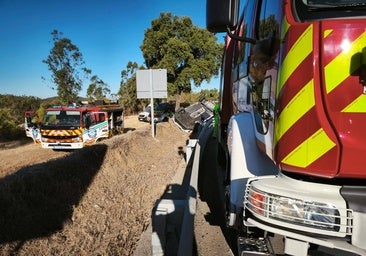 Nuevo accidente mortal en la N-435: Muere una mujer al salirse su coche de la vía a su paso por Almonaster la Real