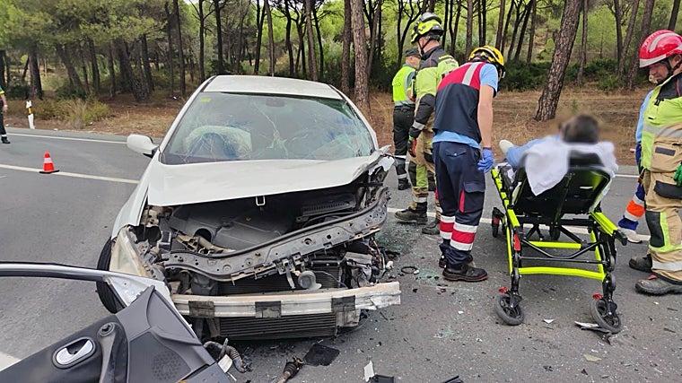 El accidente ha tenido lugar en la zona de Los Pinos de Aljaraque