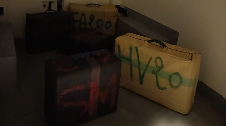 Los fardos intervenidos