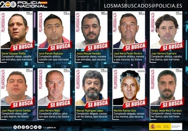 Los diez fugitivos más buscados de España en la actualidad