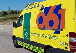 Ambulancia perteneciente al 061
