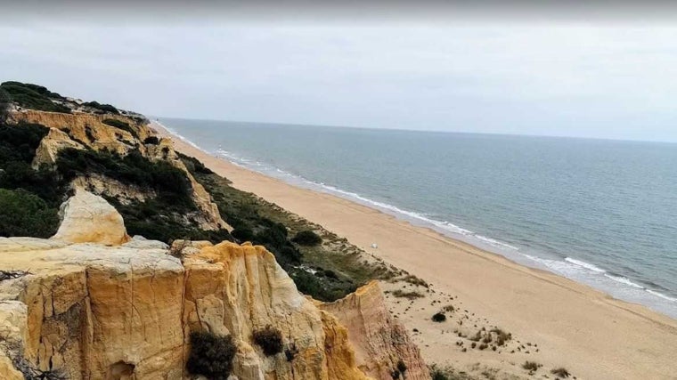 Acantilado del Asperillo, en Huelva