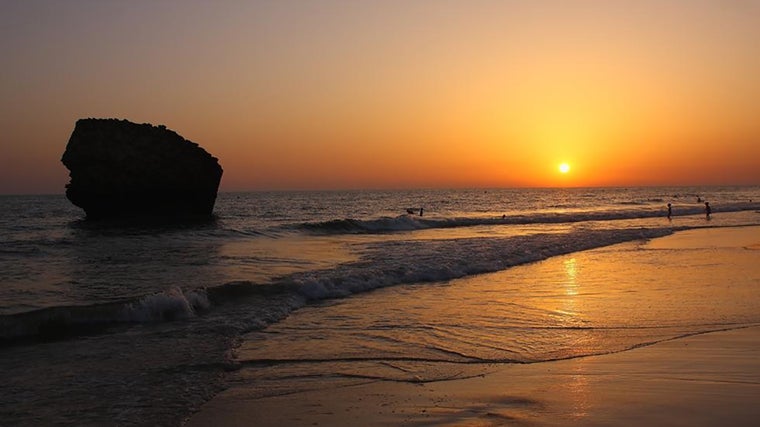 Atardecer desde la playa de Matañascañas