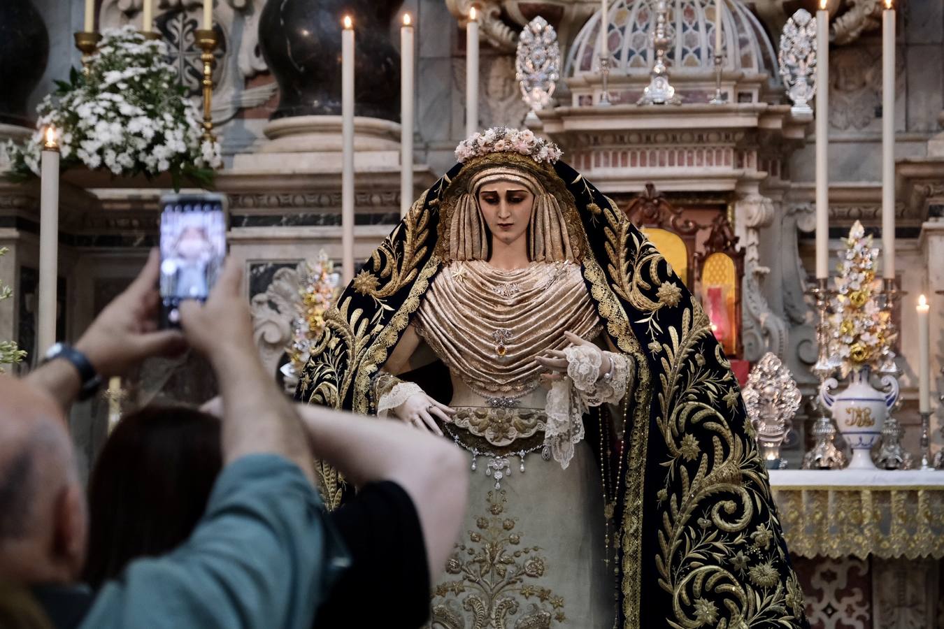 La Virgen de las Penas, en el santuario de la Patrona