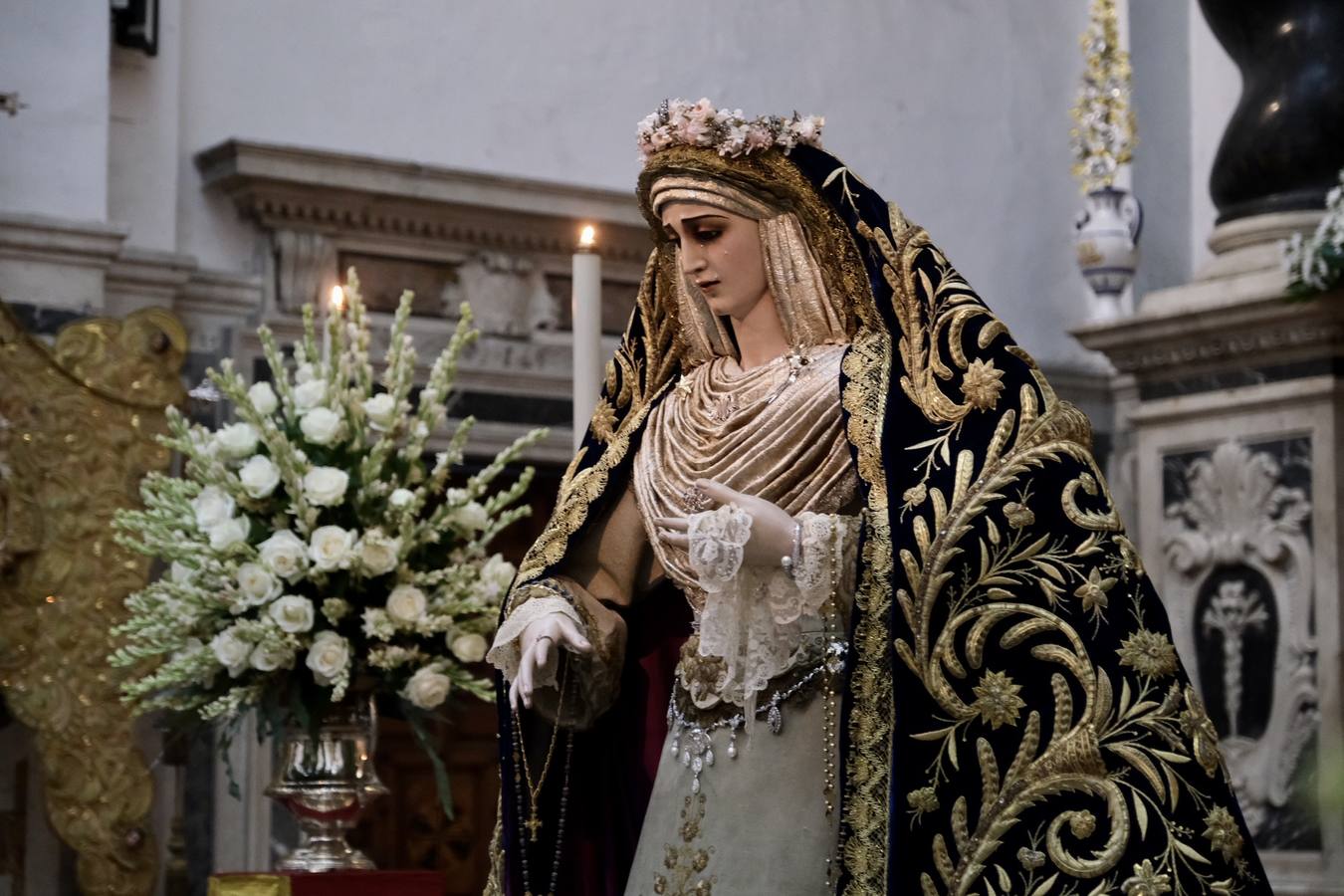 La Virgen de las Penas, en el santuario de la Patrona