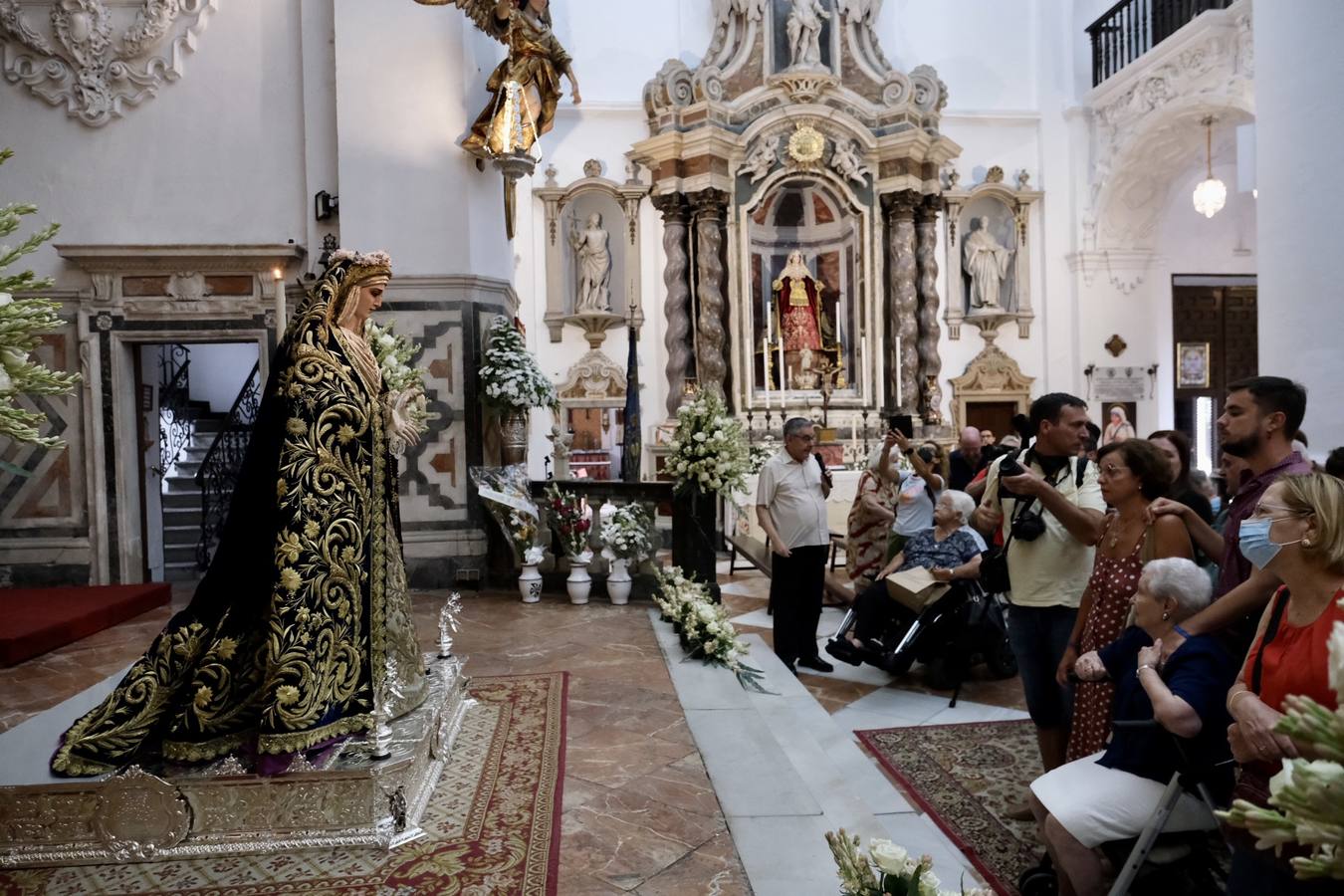 La Virgen de las Penas, en el santuario de la Patrona