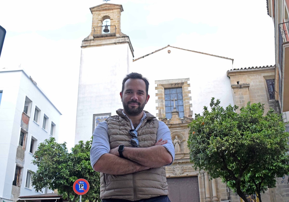 Manuel Jesús Elena en la iglesia de San Francisco