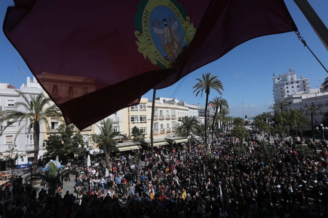 Fotos: pasacalles de bandas en el III Congreso Andaluz de Música de Semana Santa
