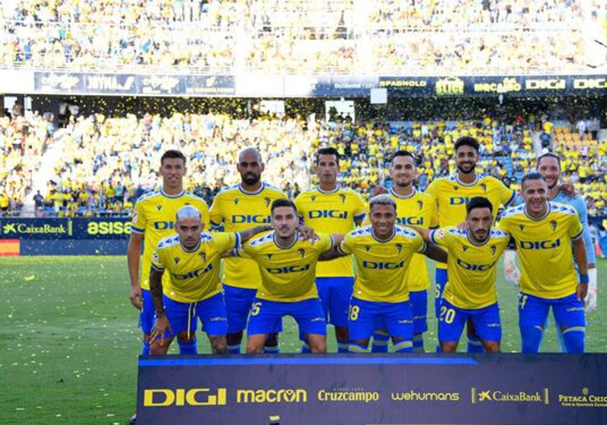 Once del Cádiz ante el Villarreal