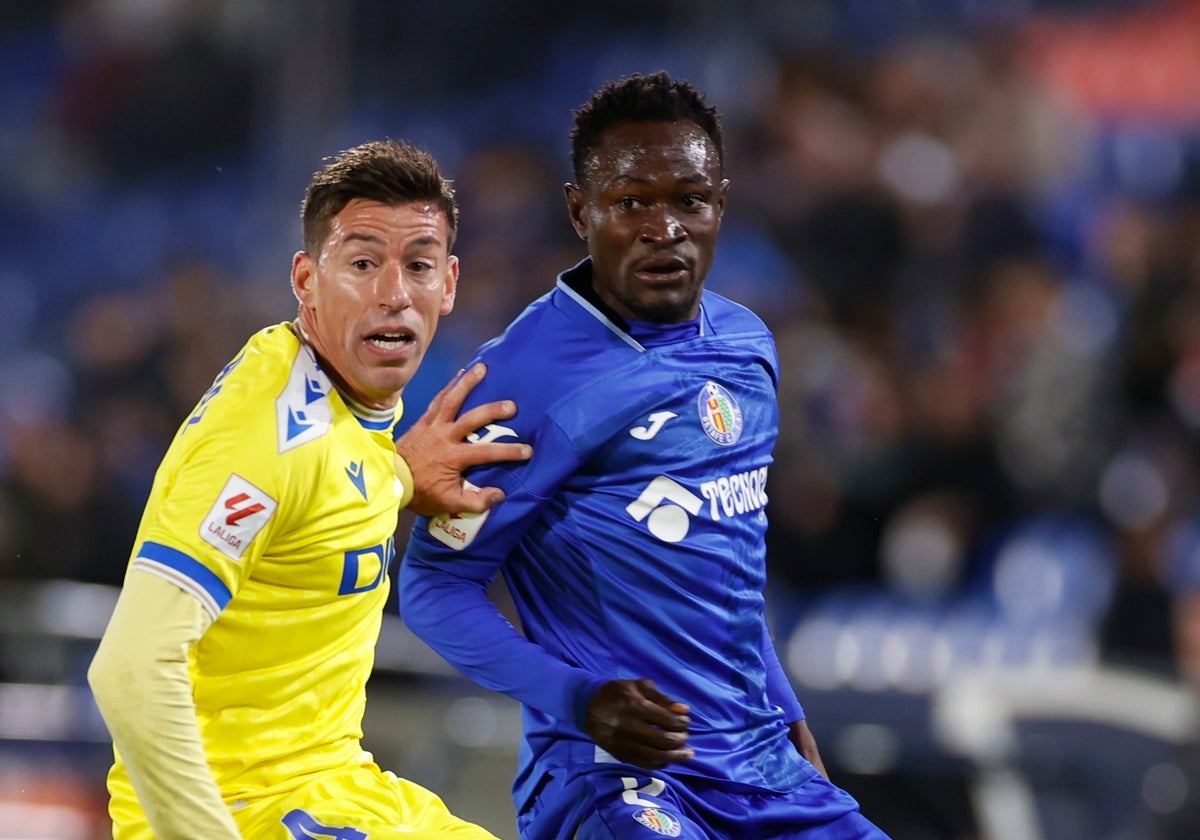 Alcaraz, en el partido ante el Getafe.