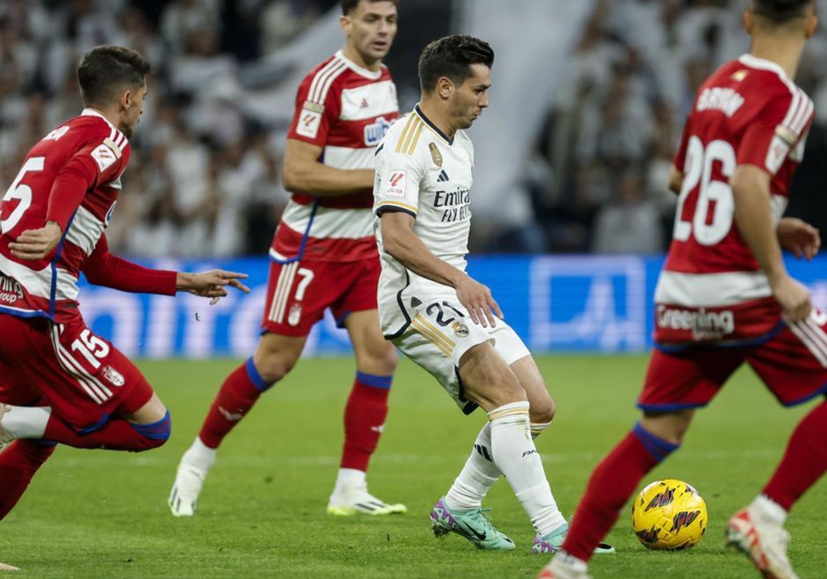 El Granada perdió en el Santiago Bernabéu.