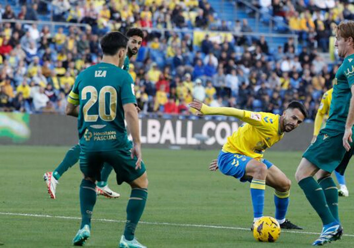 Momento del Las Palmas - Cádiz