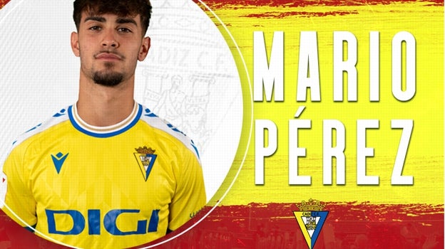 Mario Martín, centrocampista del Cádiz CF Juvenil A.