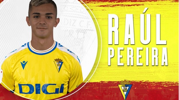 Raúl Pereira, lateral del Cádiz CF Juvenil A.