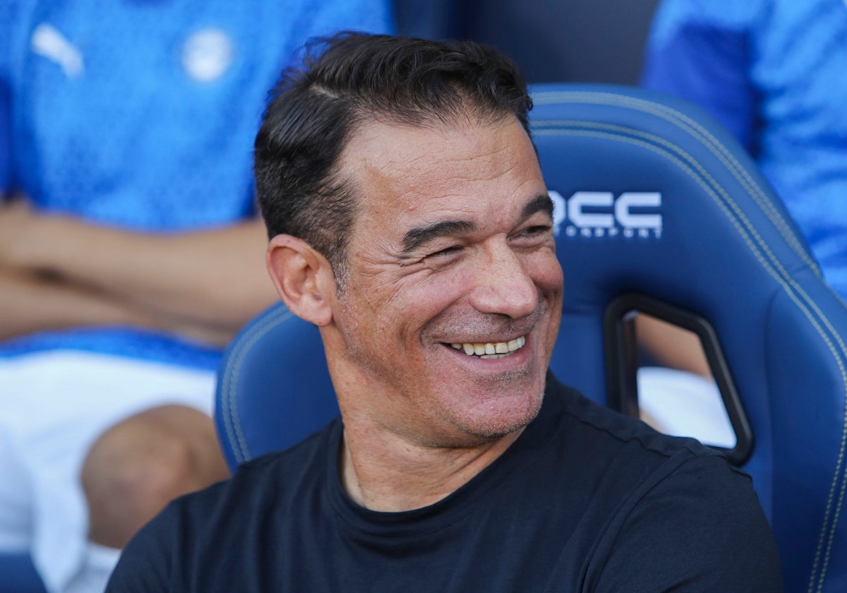 Luis García Plaza, entrenador del Deportivo Alavés.