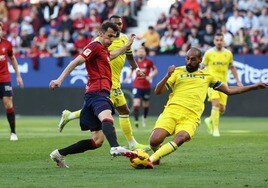 La pizarra del Osasuna 2-0 Cádiz