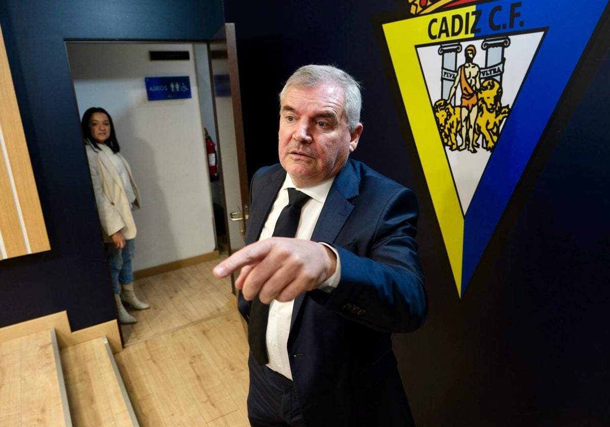 Manuel Vizcaíno, presidente del Cádiz CF.