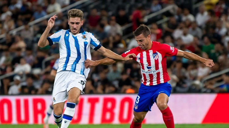 Robert Navarro durante su etapa en la Real Sociedad.