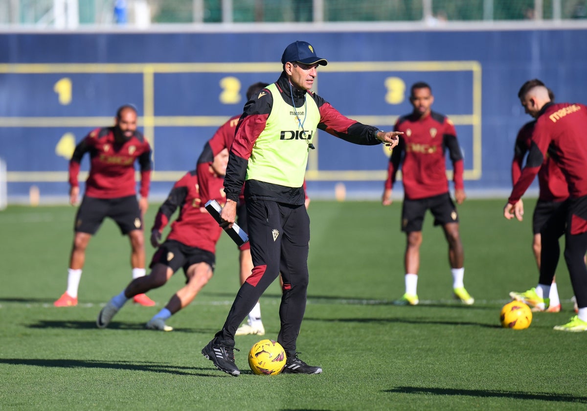 Pellegrino, en un entrenamiento.