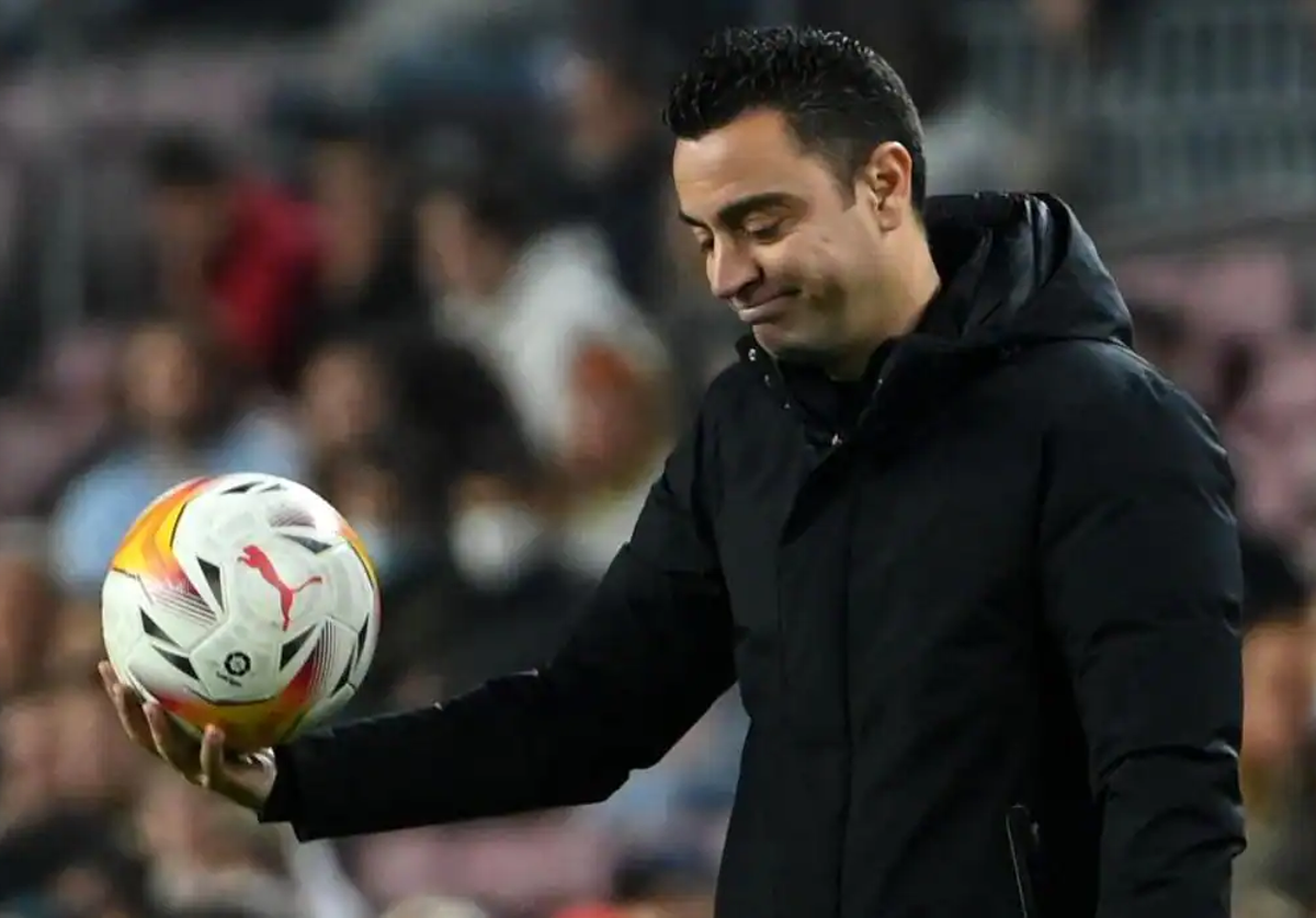 Xavi en un partido ante el Cádiz