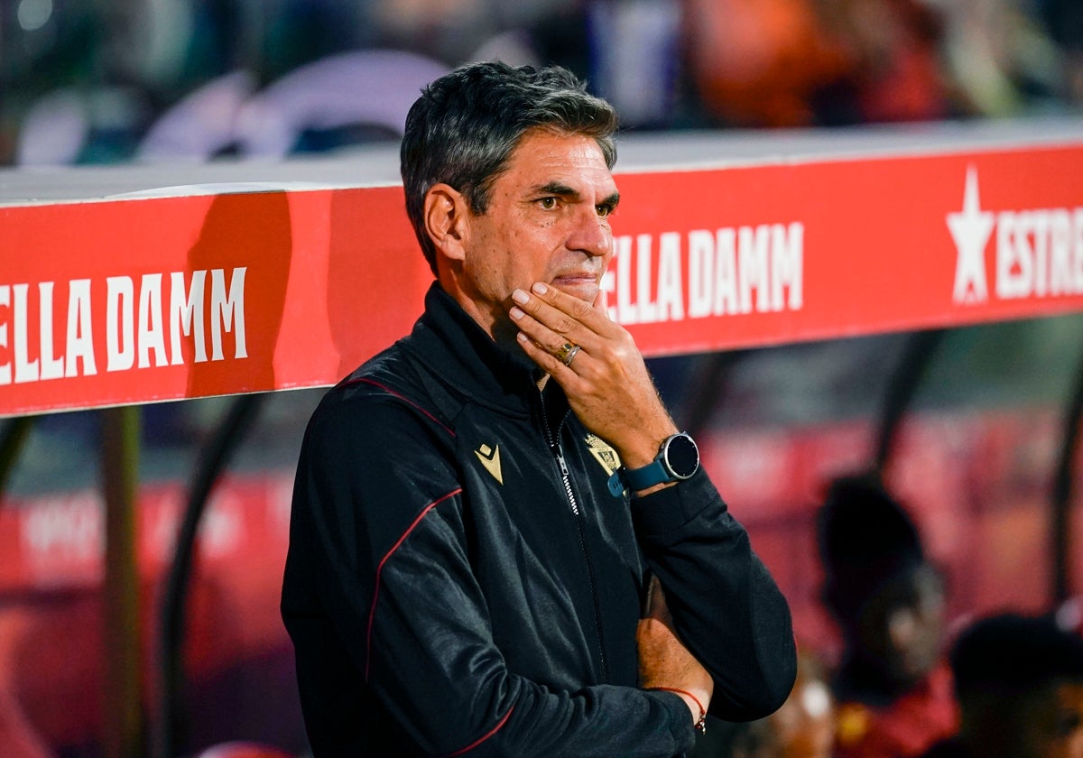 Mauricio Pellegrino, durante el Girona - Cádiz