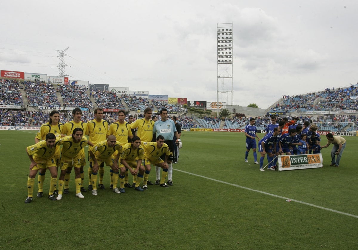 Getafe y Cádiz se enfrentaron en la penúltima jornada de la temporada 05/06.